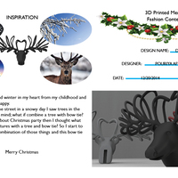 Reindeer Bow tie - Thumbnail 3