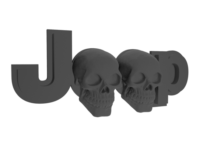 Skull Jeep logo 3D Print 117945