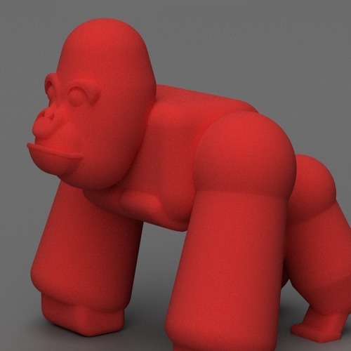 Rambo the Gorilla 3D Print 117969