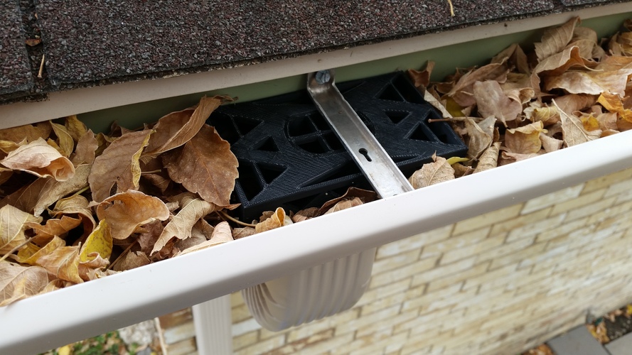 Gutter Downspout Filter 3D Print 117997