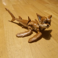 Small mermaid dog (Aquahound?) articulated 3D Printing 118190