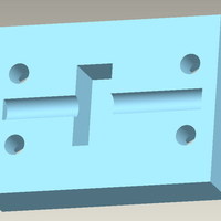 Small Mendel geared extruder idler-holder v1 3D Printing 118212