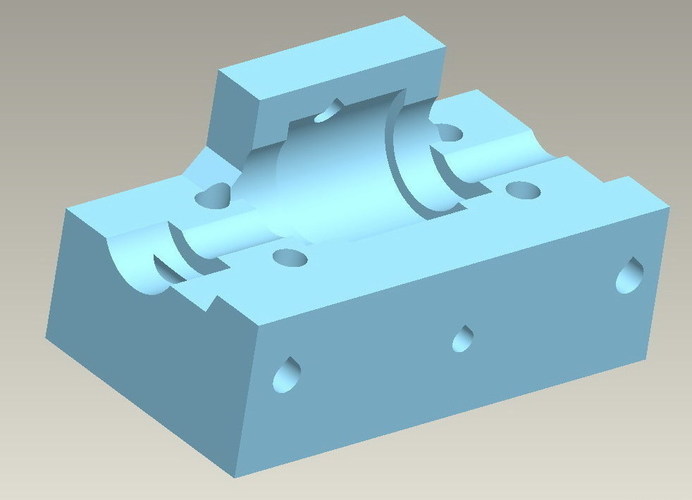 Mendel geared extruder driven-holder v2 3D Print 118213