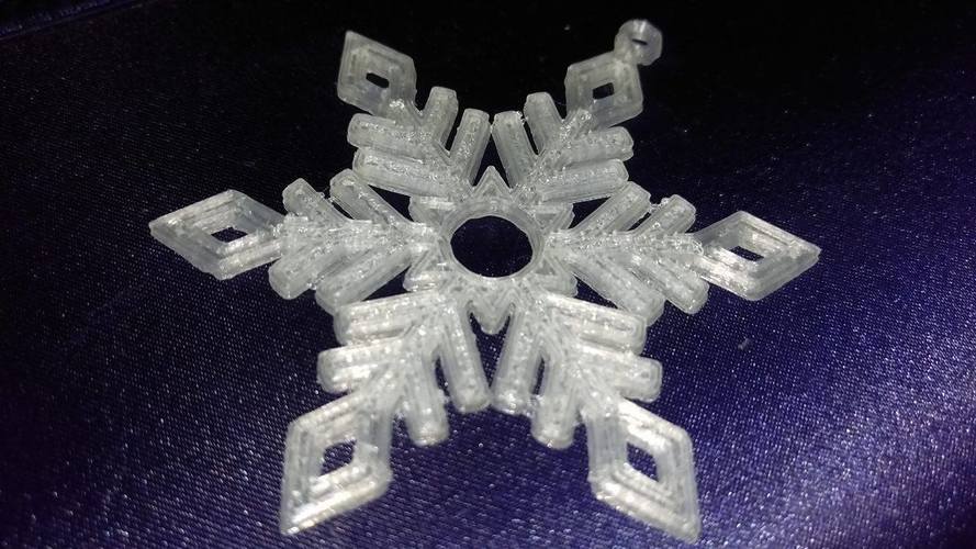 Snowflake  Ornament v2 3D Print 118498