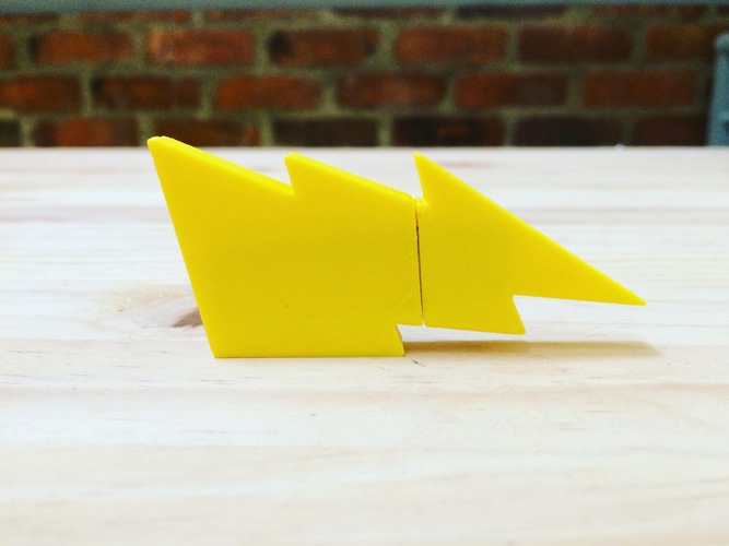 Lightning Bolt Flash Drive 3D Print 118503