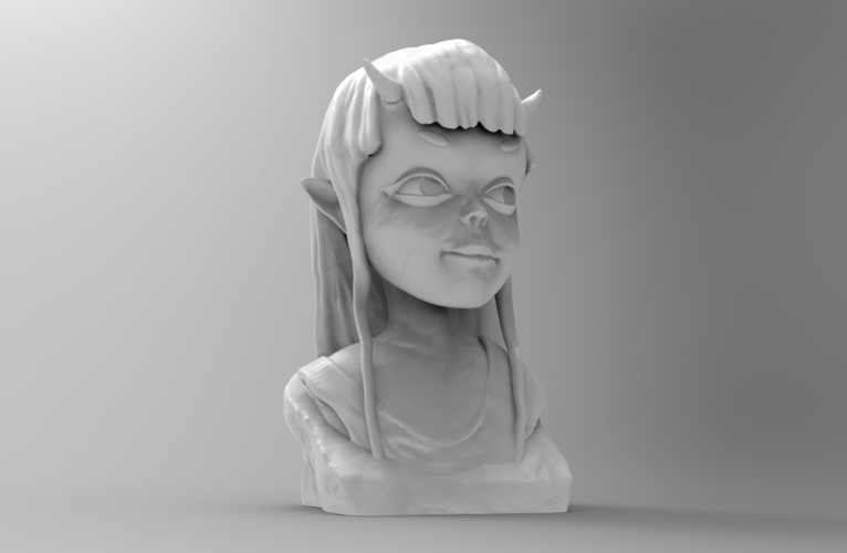 Demon Girl Statue 3D Print 118515