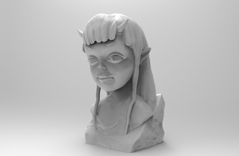 Demon Girl Statue 3D Print 118517