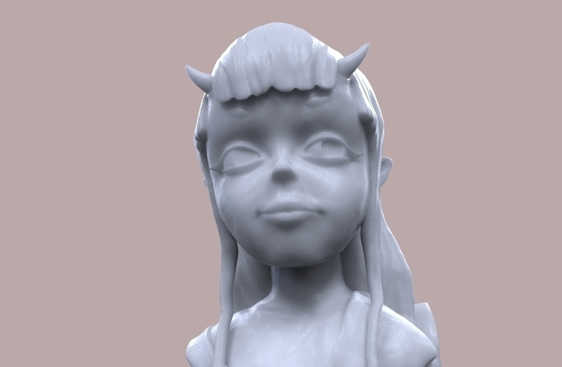Demon Girl Statue