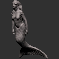 Small Mermaid 3D Printing 118531