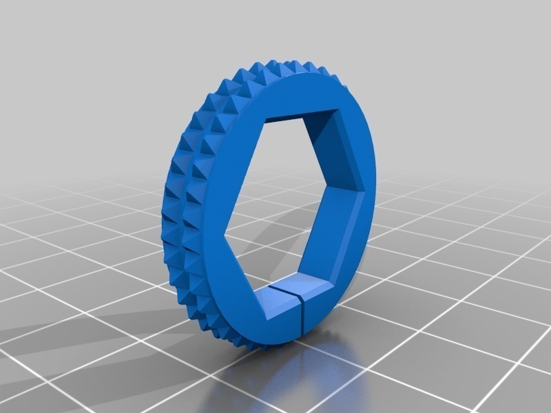 3D Printed Printrbot Simple Metal Z height Adjustment Nut by