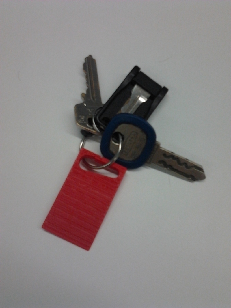 Wobbly Table Wedge Keychain