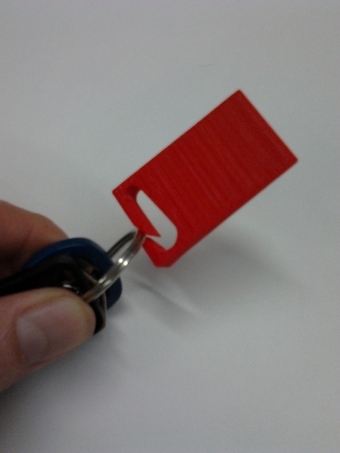 Wobbly Table Wedge Keychain 3D Print 118615