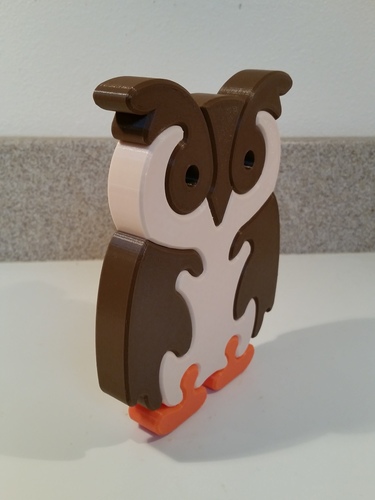 Owl Puzzle 3D Print 118620