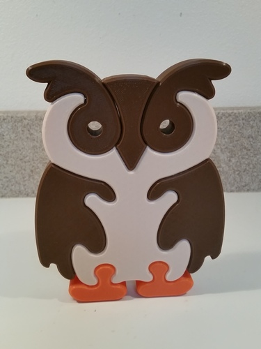 Owl Puzzle 3D Print 118621