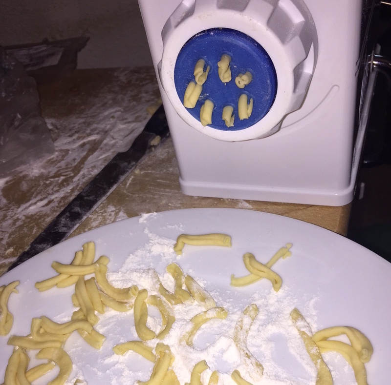 Casarecce die for Marcato Atlas Regina pasta extruder