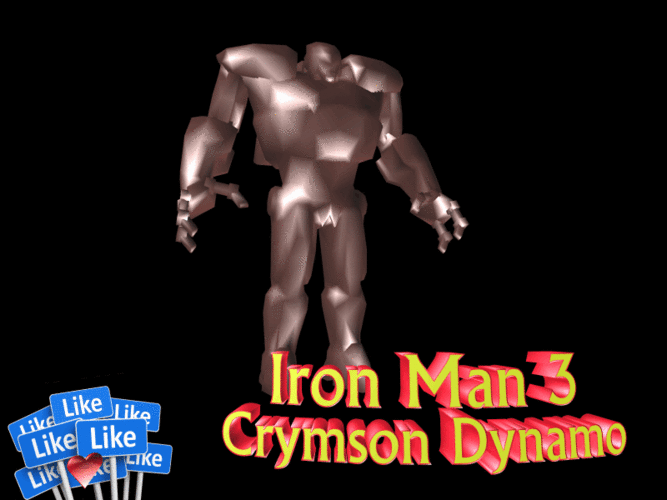 Crymson Dynamo - Iron Man 3 3D Print 118738