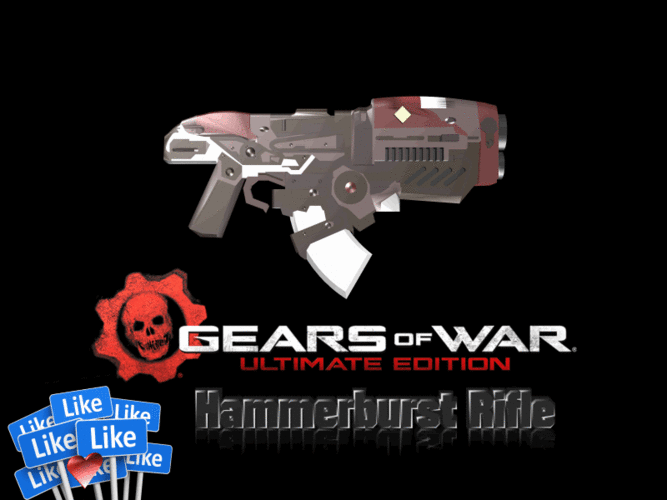 Gears of War - Hammerburst Rifle 3D Print 118739