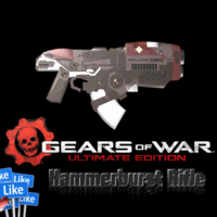 Small Gears of War - Hammerburst Rifle 3D Printing 118739