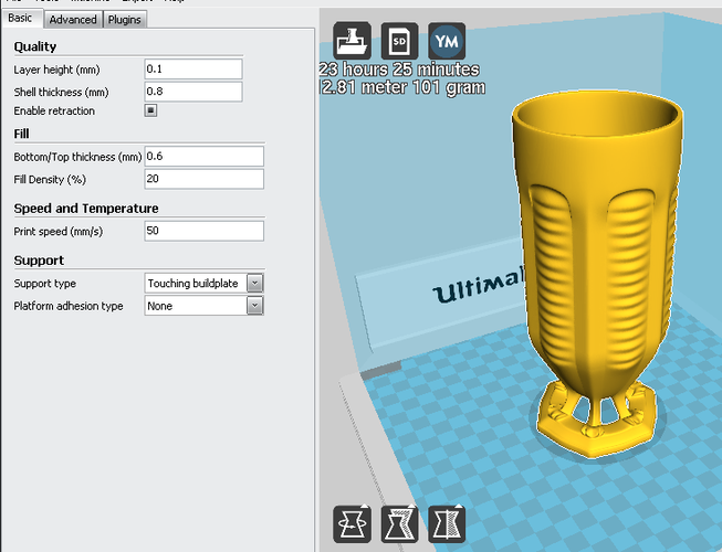 ​cup #6, 1 pint 3D Print 11882