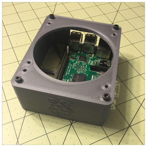 PrintrBoard Raspberry Pi Enclosure w/ Fan 3D Print 118901