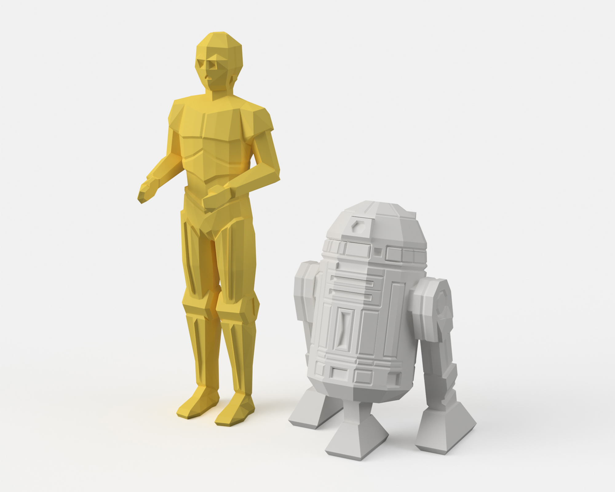 3d Printed Low Poly Toys By Flowalistik Pinshape