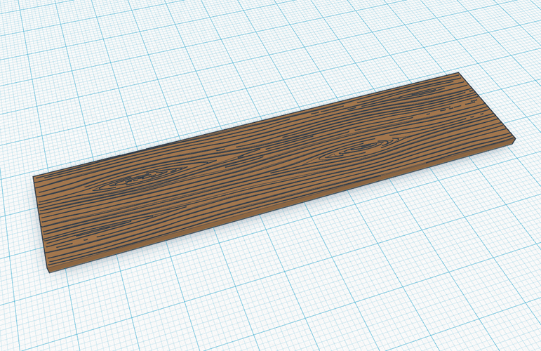 Wooden Plank (Grained) 3D Print 119248