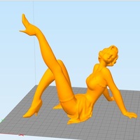 Small PinUp Girl 3D Printing 119317