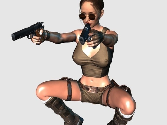 Lara Croft 3D Print 119322