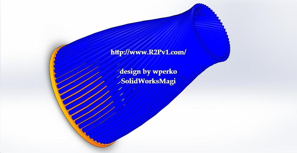 WKP Helical Vase -01 3D Print 119330