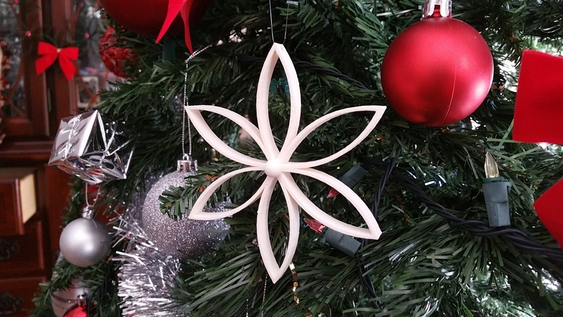 Christmas Flower with Center Ball