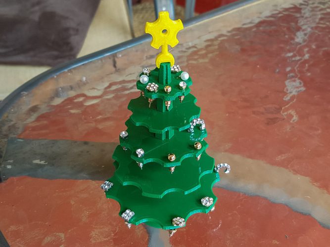 Christmas Tree Earring Holder 3D Print 119386