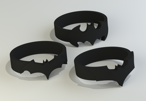 Batman Rings (sizes US 6 - 12) 