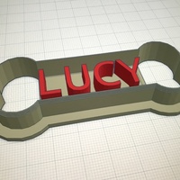 Small Dog bone biscuit cutter "Lucy" 3D Printing 119524