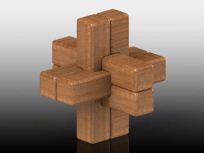 The Puzzle - Double Cross 3D Print 119721