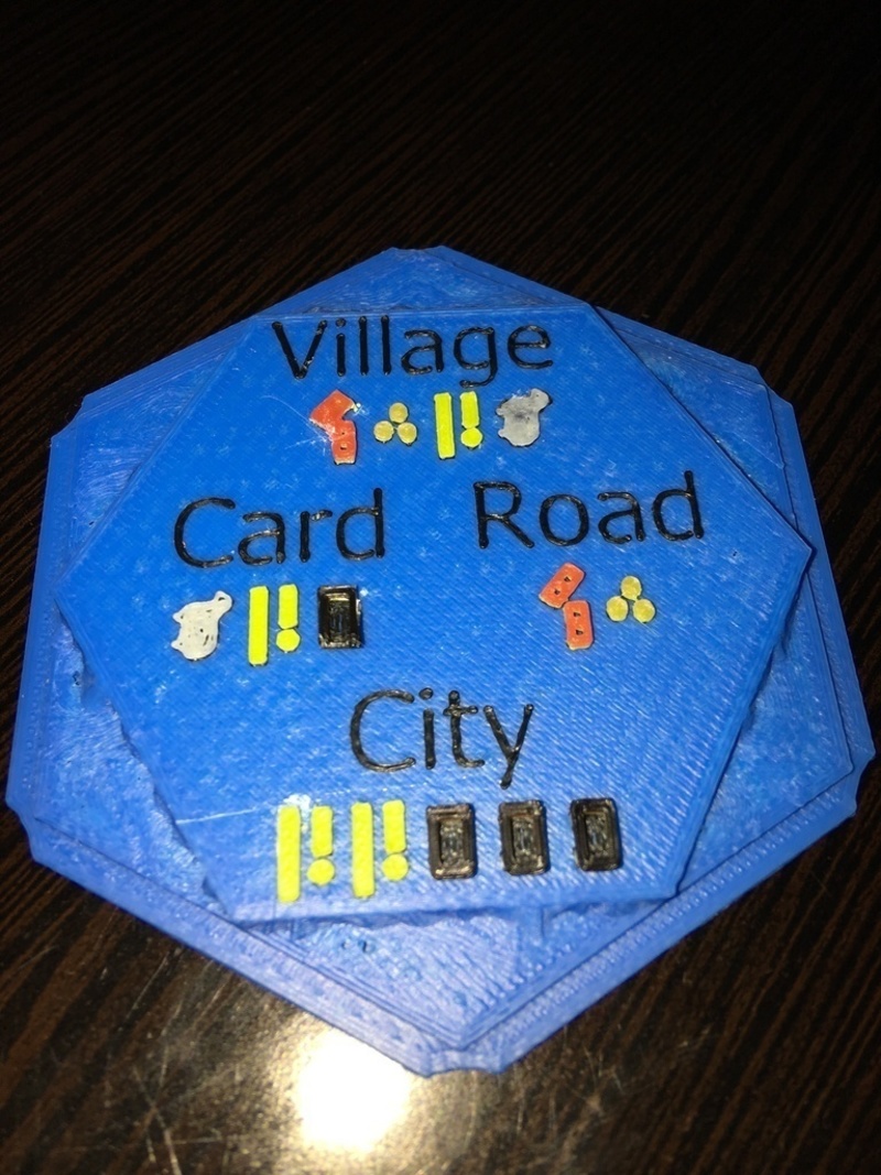 Settlers of Catan Costs Water Tile - Multicolor