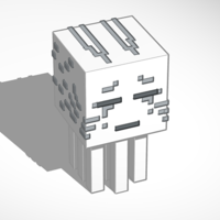 Small Minecraft Ghast 3D Printing 119856