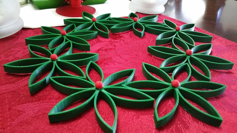Christmas Flower with Seperated Center Ball