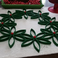 Christmas Flower with Seperated Center Ball - Thumbnail 4