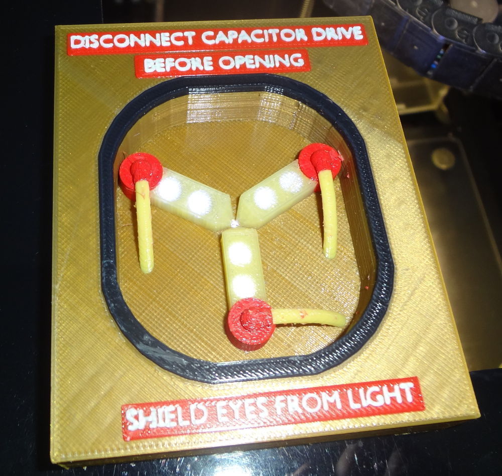 3D Printed Back to the future gadget - printable 6 color Flux Capacitor by  Immaginaecrea