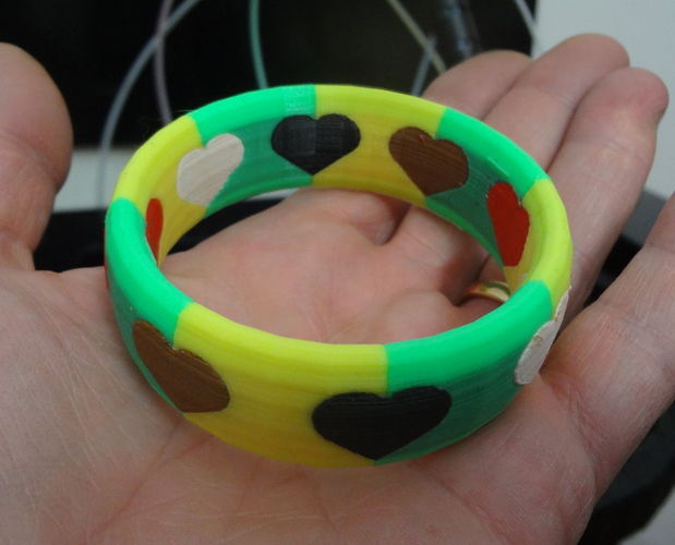 6 colors bracelet 3D Print 120044
