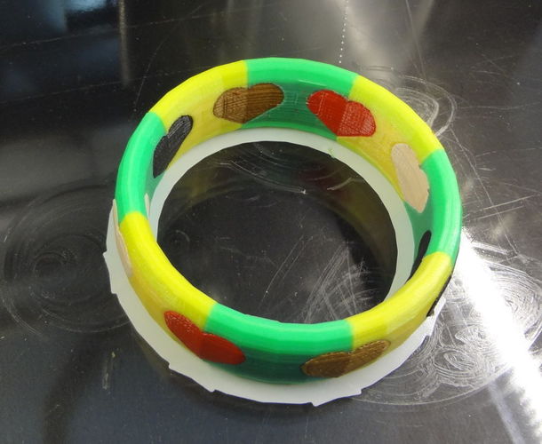 6 colors bracelet 3D Print 120045