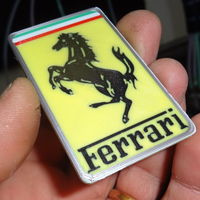 Small 6 colors Ferrari Logo - Flat Version 3D Printing 120047