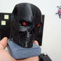 Small T800 Tricolor Abs Terminator 3D Printing 120110