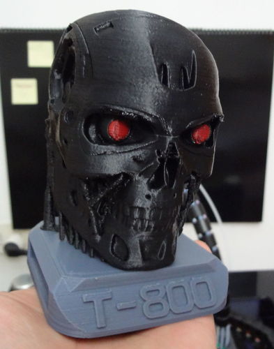 T800 Tricolor Abs Terminator 3D Print 120112
