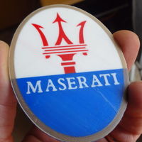 4 colors Maserati logo - Thumbnail 1