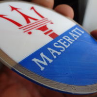 4 colors Maserati logo - Thumbnail 2