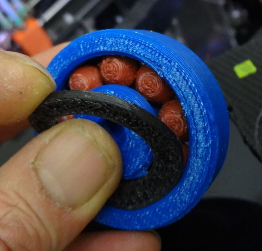 2 color Abs ball bearing with ball support 3D Print 120154