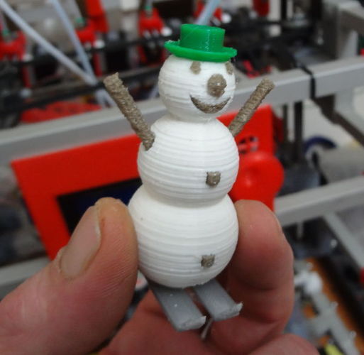 4 colors snowman 3D Print 120164