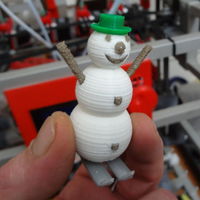 Small 4 colors snowman 3D Printing 120164