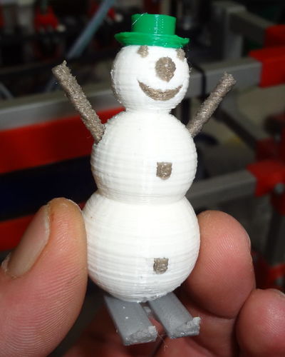 4 colors snowman 3D Print 120165
